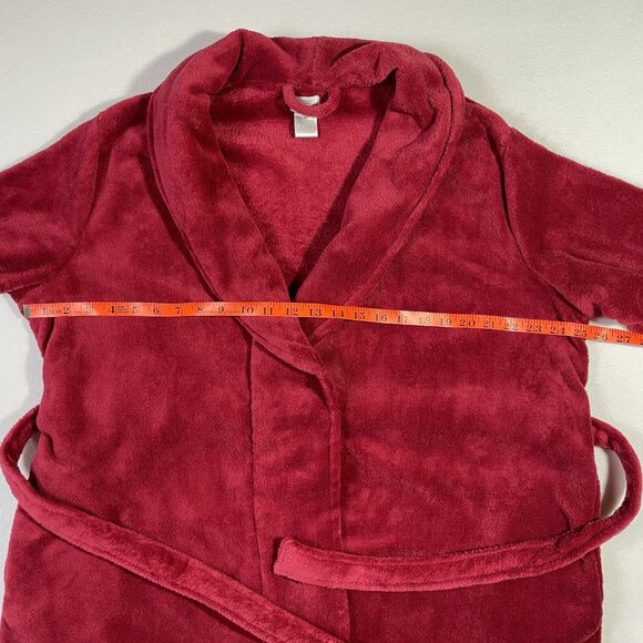 NWT Great Northwest Sleepwear Lounge Robe Heavyweight Plush Red Burgundy Size M - Picture 9 of 15
